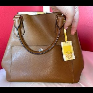 Leather MK hand bag